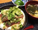 火を使わずにボリューム満点！漬けとろろ丼作り方4写真