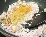 簡単♡挽肉と茄子のカレー風味がウマウマ丼作り方3写真