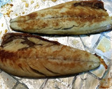 簡単♪焼き塩サバの棒鮨作り方1写真