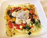 犬ごはん☆「モロヘイヤと鶏肉のパスタ」作り方6写真