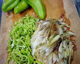 簡単！茗荷と万願寺唐辛子の麺つゆ漬け♪作り方1写真
