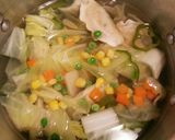 ★簡単に♪冷凍餃子deｺﾝｿﾒｽｰﾌﾟ★作り方4写真