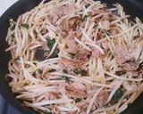 ～大葉香る～豚肉ともやしのポン酢炒め作り方5写真