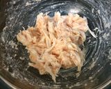 超簡単!鶏ササミと残り野菜のたらこ和え作り方1写真
