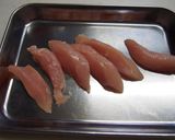 鶏ささみのエビチリに見えるかな風(^^;作り方1写真