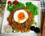 簡単ぐでたま焼きそば作り方5写真