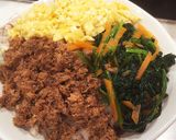 鯖缶で作る☆4色そぼろ丼作り方4写真