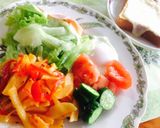 簡単旨い♡シャキシャキポテト&パプリカ作り方3写真