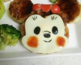 ミッキー&ミニーのお好み焼きキャラごはん作り方12写真