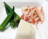 山芋とオクラのとろ〜り★ぶっかけうどん作り方1写真