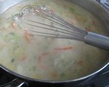 鶏と団子クリームスープ作り方5写真