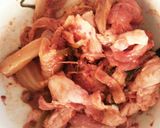 甘辛たれ～豚キムチ丼作り方2写真