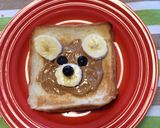 ピーナッツバターでクマトースト作り方3写真
