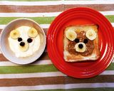 バナナとブルーベリーでシロクマヨーグルト作り方3写真