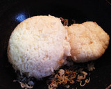 小松菜とじゃこの炒飯・ふわとろ卵のっけ作り方3写真