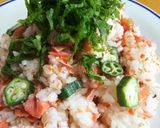 簡単☆厚揚げ エビ 空芯菜の炒め作り方11写真