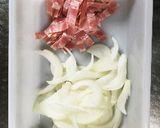 ❁オニオンとベーコンの豆乳スープ❁作り方1写真