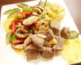 ルール健康フライパンで作る中華あじ牛弁当作り方12写真