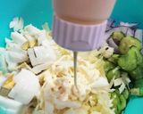 ホットベーコンのせ ♪野菜たっぷりサラダ作り方6写真