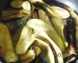 ドレッシングで茄子炒め作り方1写真