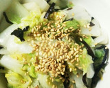 簡単&節約 塩昆布と胡麻油のやみつき白菜作り方6写真