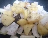 じゃがいもとベーコンのローズマリー炒め作り方5写真
