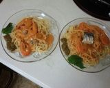 血管ダイエット食479エビクリームパスタ作り方3写真