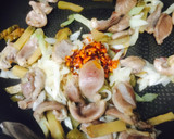 砂肝とザーサイネギの食べるラー油炒め❤️作り方2写真