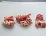 簡単節約☆豚こまのオイスター炒め。作り方3写真