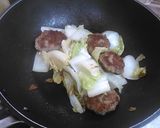 肉団子とコーンと白菜のクリーム煮作り方4写真