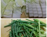 白菜トロッと　ひき肉と春雨旨煮どんぶり作り方1写真