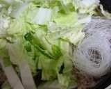 白菜トロッと　ひき肉と春雨旨煮どんぶり作り方3写真