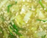 白菜トロッと　ひき肉と春雨旨煮どんぶり作り方4写真