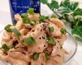 辛旨おつまみ♡ﾞ鶏皮のコチュポン和え作り方4写真