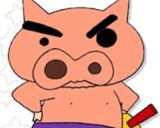 キャラ弁ぶりぶりざえもん作り方1写真