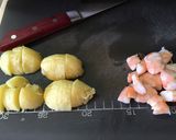 アボカドココット✿海老マヨポテサラダ作り方4写真