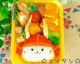 ひこにゃん弁当(キャラ弁)作り方8写真