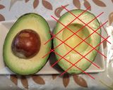 コロコロ豆腐となめたけのアボカドココット作り方2写真