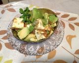 コロコロ豆腐となめたけのアボカドココット作り方4写真