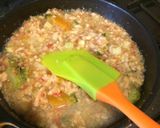 犬ごはん☆鶏挽肉のトマトスープトースト作り方4写真