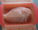 レンジで簡単☆鶏胸肉のケチャップだれ。作り方1写真