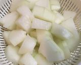 潮の香！冬瓜とわかめ・さつま揚げの煮物作り方1写真