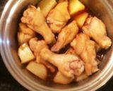 手羽元とじゃがいもの煮物作り方2写真