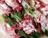 小松菜の牛肉巻き作り方3写真