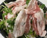 豆苗と豚バラの♡レンチン♪ポン酢作り方2写真