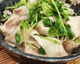 豆苗と豚バラの♡レンチン♪ポン酢作り方3写真
