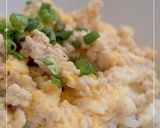 お手軽♪ひき肉で親子丼作り方4写真