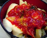 朝御飯にも！納豆+豆腐+キムチ丼作り方4写真