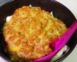 朝御飯にも！納豆+豆腐+キムチ丼作り方5写真
