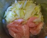 水なし！キャベツとささ身のトマト煮込み作り方3写真